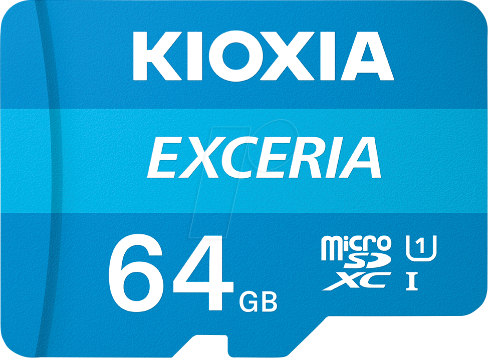 Bild von KIOXIA KIOXIA Exceria microSDHC Class 10 Speicherkarte + Adapter 64GB Speicherkarte