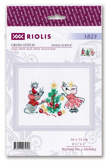 Bild von Riolis Kreativset Riolis Kreuzstichset "Warten auf einen Feiertag", Zählmuster, (embroidery kit by Marussia)