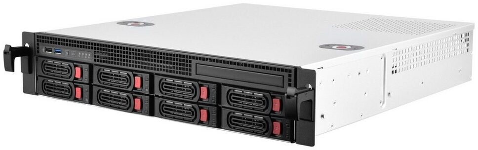 Bild von SilverStone RM21-308 - Rack-Montage - 2U - micro ATX - SATA/SAS - Hot-Swap - keine Spannungsversorgung (ATX / PS/2) - USB