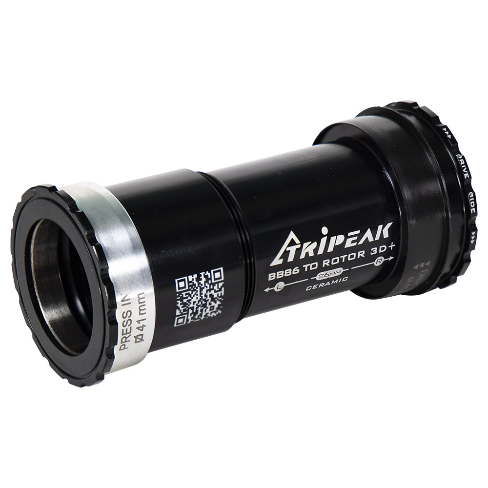 Bild von Tripeak Twist Fitt Bb86 Rotor 3d Ceramic Bottom Bracket Cups Silber 86/92 mm