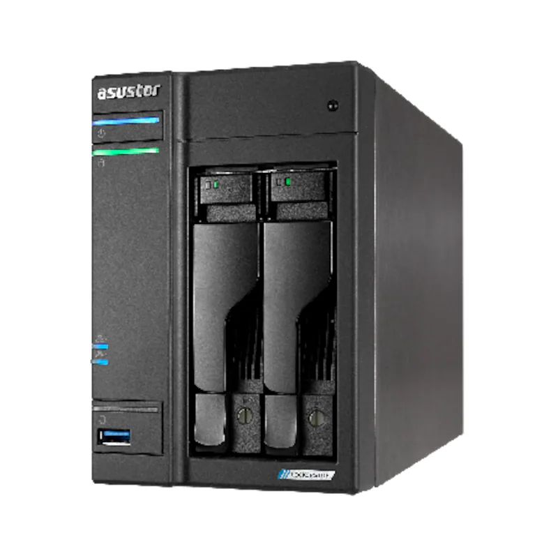 Bild von ASUSTOR AS6702T Lockerstor 2 Gen2 2 Einschübe NAS-Server Leergehäuse (90-AS6702T)