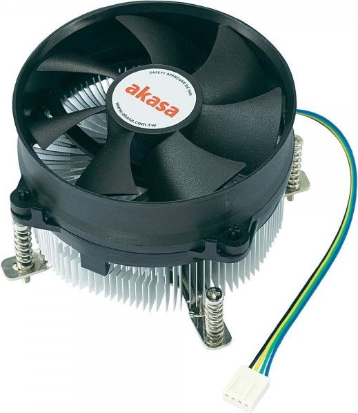 Bild von Akasa AK-CCE-7105EP - Prozessor - Kühler - Socket LGA 1151 - Socket T (LGA 775) - Core 2 Duo - Core 2 Quad - Core i3 - Core i5 - Core i7 - Pentium 4 - Schwarz - Silber - Aluminium (AK-CCE-7105EP)