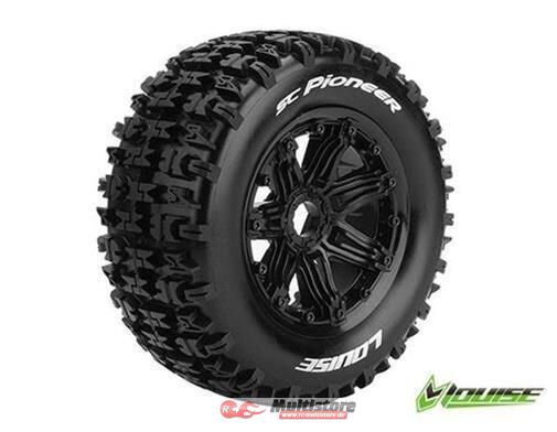 Bild von LOUISE SC-PiONEER auf Felge schwarz (1 Paar) Sport-Compund vo/hi / T3292B