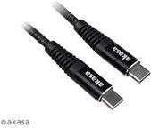 Bild von Akasa USB Typ C zu USB Typ C 100W PD Ladekabel (1 m, USB 2.0), USB Kabel