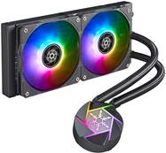 Bild von Silverstone SST-VD240W-SLIM - High Performance slim All-In-One Liquid Cooler, Dual Adjustable 120mm, CPU Wasserkühler, Schwarz