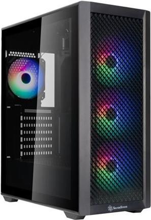 Bild von Silverstone SST-FA514X-BG - FARA High Airflow ATX Mid-Tower gaming chassis with dual radiator suppor (ATX, mATX, Mini ITX), PC Gehäuse, Schwarz