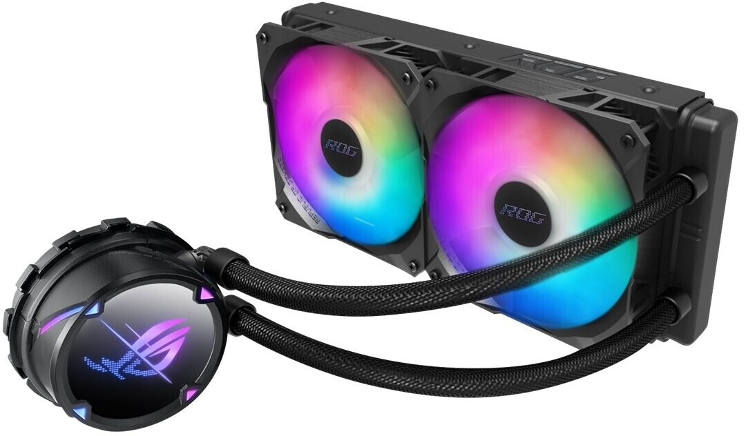 Bild von ASUS ROG STRIX LC II 240 ARGB All-in-One Flüssig-CPU-Wasserkühlung (Aura Sync, zwei adressierbare ROG 120mm RGB-Lüfter)