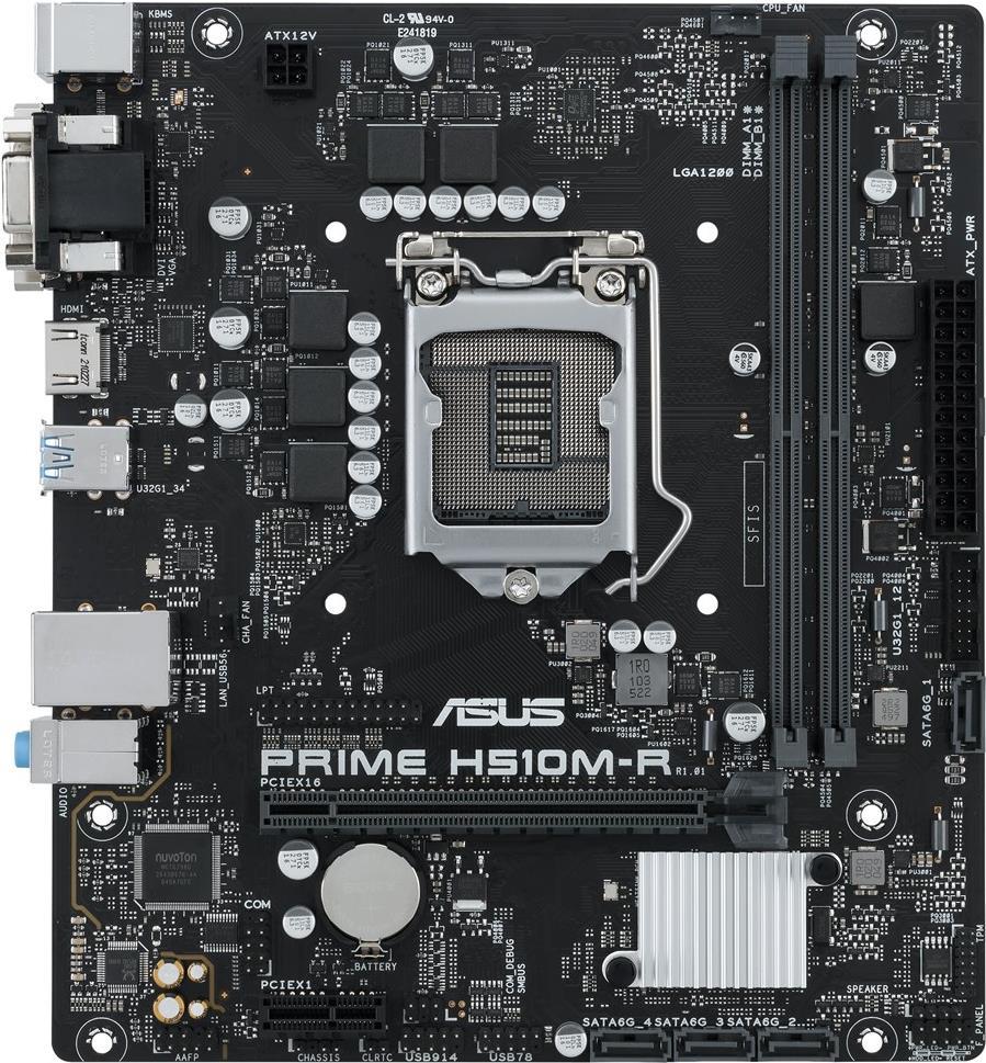 Bild von Asus PRIME H510M-R - Motherboard - micro ATX - LGA1200-Sockel - H510 (90MB18C0-M0ECY0)