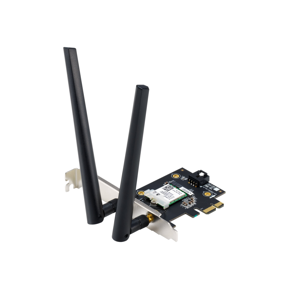 Bild von ASUS PCE-AX1800 Netzwerkadapter (AX1800 Dual Band PCI-E WiFi 6 (802.11ax). Bluetooth 5.2, WPA3-Netzwerksicherheit, OFDMA