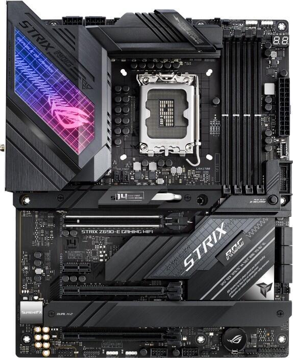 Bild von ASUS ROG STRIX Z690-E GAMING WIFI - Intel - LGA 1700 - Intel® Celeron® - Intel® Core i3 - Intel Core i5 - Intel Core i7 - Intel Core i9 - Intel® Pentium®G - DDR5-SDRAM - 128 GB - DIMM (90MB18J0-M0EAY0)