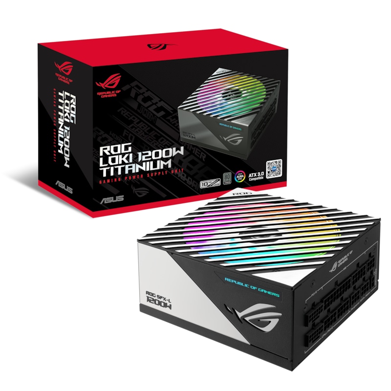 Bild von ASUS ROG Loki SFX-L - Netzteil (intern) - ATX 3.0 / SFX-L - 80 PLUS Titanium - Wechselstrom 100-240 V - 1200 Watt - aktive PFC (90YE00N0-B0NA00)
