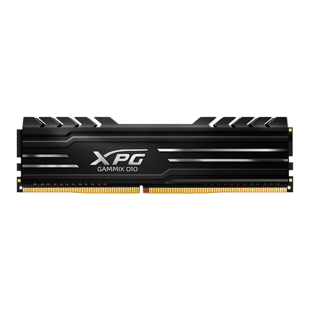 Bild von XPG GAMMIX D10 - DDR4 - Kit - 16 GB: 2 x 8 GB - DIMM 288-PIN - 3200 MHz / PC4-25600 - CL16 - 1.35 V - ungepuffert - non-ECC - Schwarz (AX4U32008G16A-DB10)