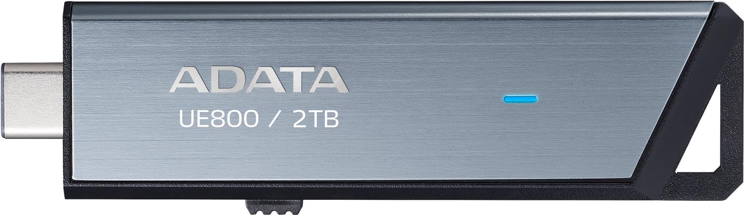 Bild von ADATA AELI-UE800-2T-CSG USB-Stick 2 TB USB Typ-C 3.2 Gen 2 (3.1 Gen 2) Silber (AELI-UE800-2T-CSG)