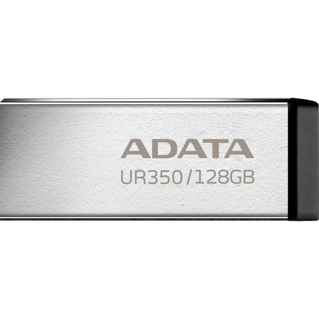 Bild von ADATA UR350 USB-Stick 128 GB USB Typ-A 3.2 Gen 1 (3.1 Gen 1) Schwarz - Silber (UR350-128G-RSR/BK)