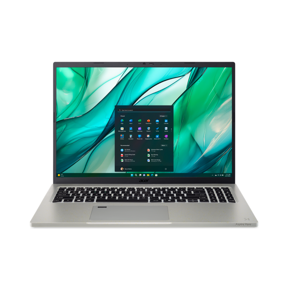 Bild von Acer Aspire Vero 16 AV16-51P Grau (16", Intel Core Ultra 7 155U, 16 GB, 1000 GB, DE), Notebook, Grau