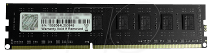 Bild von G.Skill NT Series - Memory - 4GB - DIMM 240-PIN - DDR3 - 1333 MHz / PC3-10600 - CL9 (F3-10600CL9S-4GBNT)