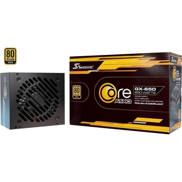 Bild von Seasonic Core GX-650-V2 650W ATX3.1 black (SRP-CGX651-A5A32SF) (SRP-CGX651-A5A32SF)