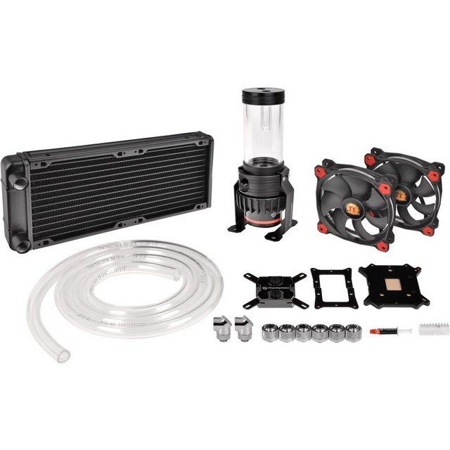Bild von Thermaltake Pacific Gaming R240 Prozessor Flüssigkeitskühlung Mehrfarbig, CPU Wasserkühler, Mehrfarbig