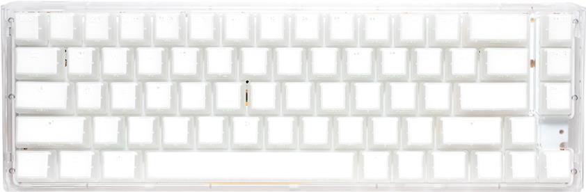 Bild von Ducky One 3 Aura White SF Gaming Tastatur, RGB LED - Gateron Baby Kangaroo (US) (US, Kabelgebunden), Tastatur, Weiss