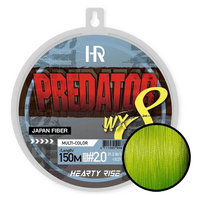 Bild von Hearty Rise Angelschnur Hearty Rise Predator WX8 Angelschnur Geflochten 150m, 150 m Länge, 0.12 mm Fadendurchmesser, (1-St)