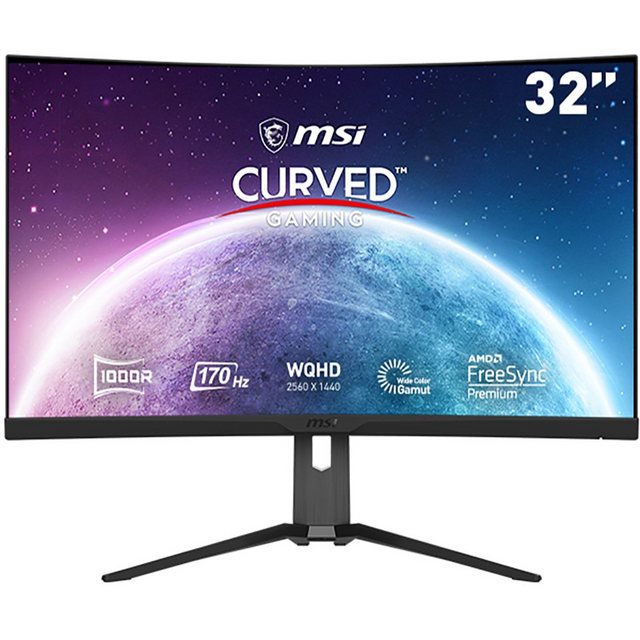Bild von MSI G322CQP Curved-Gaming-LED-Monitor (80 cm/31,5 ", 2560 x 1440 px, WQHD, 1 ms Reaktionszeit, 170 Hz, VA LED)