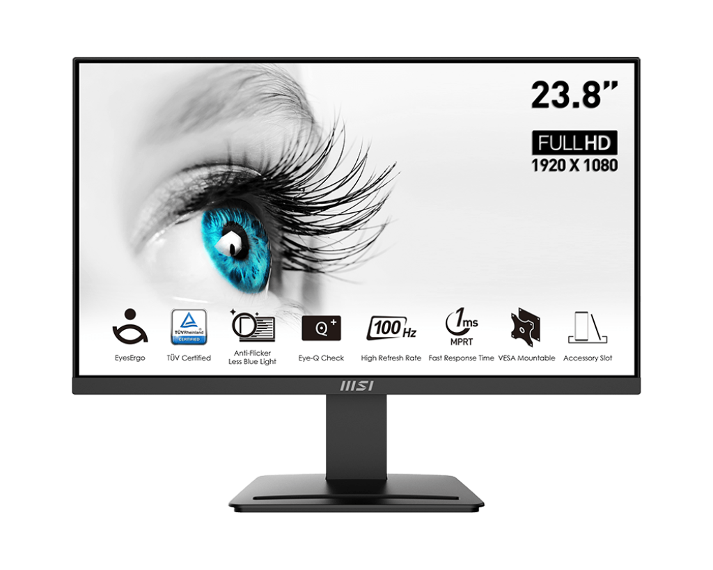Bild von MSI Pro MP2412DE 60cm (23,8") FHD VA Office Monitor 16:9 HDMI/DP 100Hz 4ms Sync