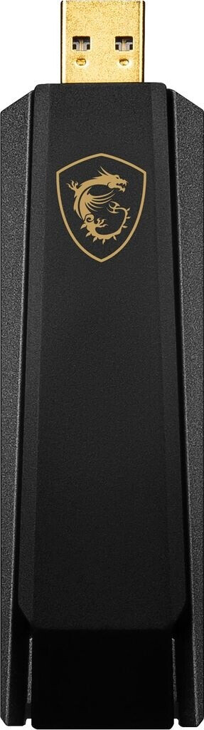 Bild von MSI AX E5400 WiFi USB Stick (USB, USB-A), Netzwerkadapter, Schwarz