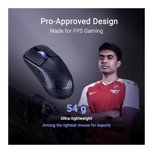 Bild von ASUS ROG Harpe Ace Aim Lab Edition - Gaming-Maus (Kabellos, Kabelgebunden)