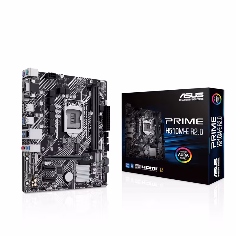 Bild von ASUS Prime H510M-E R2.0 mATX Mainboard Sockel 1200 M.2/USB3.2/HDMI/DP/VGA