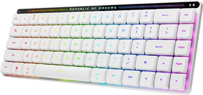 Bild von ASUS ROG Falchion RX Low Profile, 90mp03ec-bkfa10, 65%, Verkabelt & Kabellos, USB + RF Wireless + Bluetooth, Optische