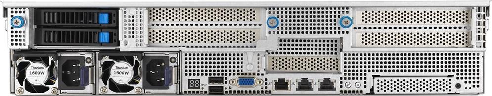 Bild von ASUS Barebone Rack Server RS520A-E12-RS12U/1G/1.6kW/12NVMe/FAN/RH/OCP/GPU 2U Single Sockel SP5 (90SF02G1-M002Y0)