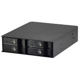 Bild von JJ Computer JOUJYE JJ-1044M-SS 4 X SAS/SATA I II III Gehaeuse fuer Speicherlaufwerke 6.4 cm 2.5 Zoll (2.5"), Festplattengehäuse, Schwarz
