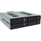 Bild von Jou Jye Computer N-49SS - HDD / SSD-Gehäuse - 2.5  - SAS - SAS-2 - SAS-3 - SATA - Serial ATA II - Serial ATA III - 12 Gbit/s - Hot-Swap - Schwarz (A 2680 JJ-N-49SS-T)