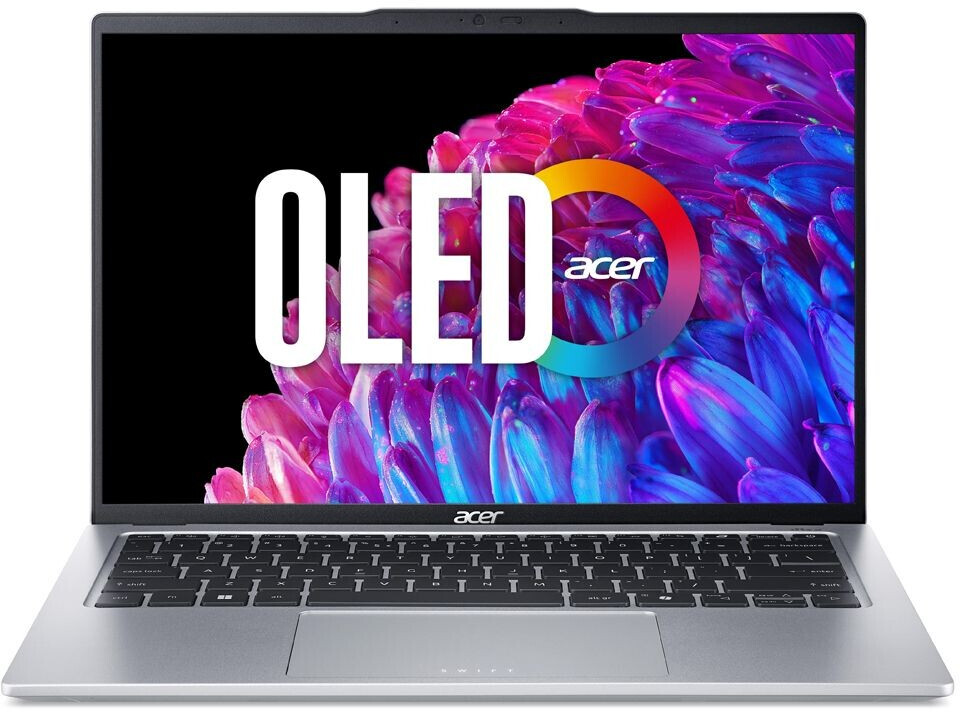 Bild von Acer Swift Go 14 (SFG14-73-70AX) 35.6 cm (14) OLED 2880 x 1800 (WQXGA) Notebook (35,60 cm/14 Zoll, Intel Intel Core Ultra 7 (Serie 1) 155H / 1.4 GHz-4,8GHz, Intel Arc Graphics, 1024 GB SSD, 16 GB RAM, Wi-Fi 6E, Bluetooth, Touchpad, 2 Mikro, Stereolautsprecher)