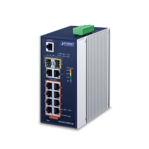 Bild von PLANET IGS-4215-8P2T2S - Hochleistungsfähiger Managed Switch für industrielle Anwendungen