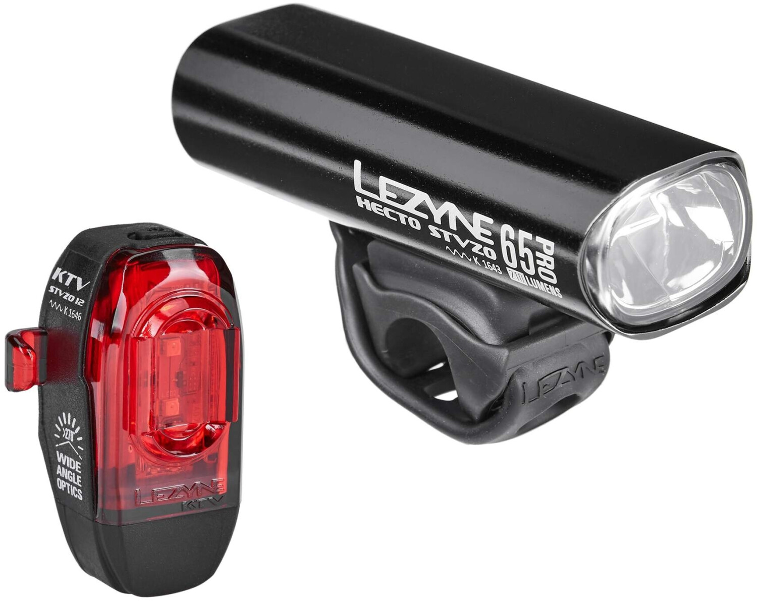 Bild von LEZYNE Beleuchtungsset Hecto Pro 65 + KTV, Fahrradlicht, Fahrradzubehör