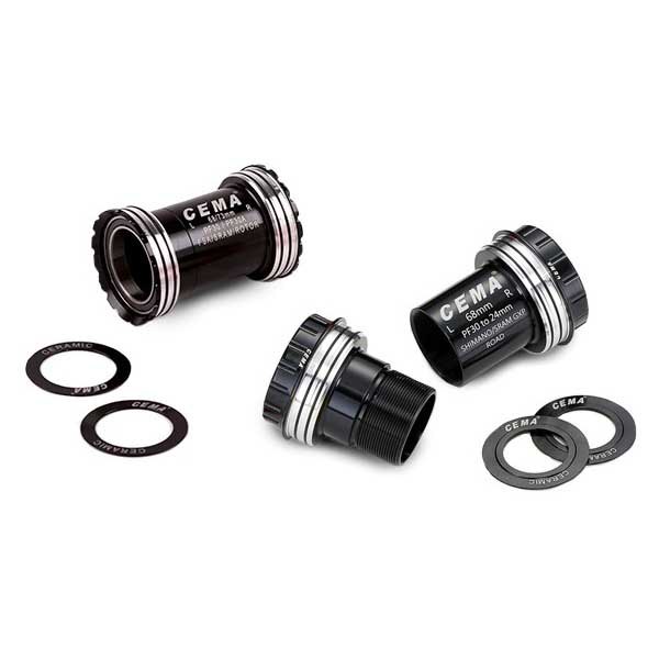 Bild von CEMA Pf30 Keramik-Bottom Bracket Cups für Bb30/PF30 68/73 mm, Silber, Erweiterbarer Koffer mit Harter Vorderseite und drehbaren Rädern