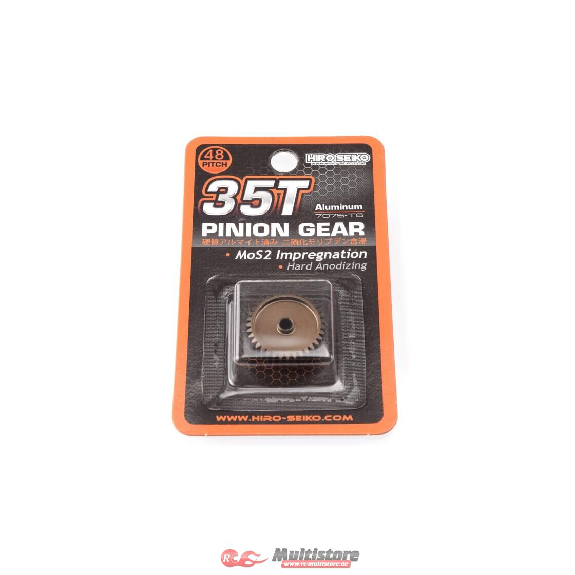 Bild von Hiro Seiko Hard Coated Alum. Pinion Gear (MoS2) DP48-35T / HS-48251