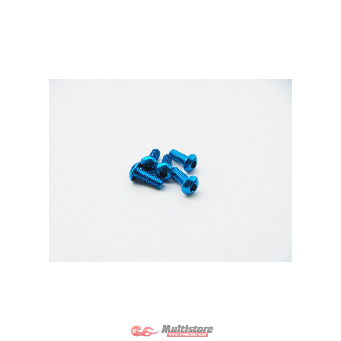 Bild von Hiro Seiko Alloy Hex Socket Button Head Screw M3x14 (4pcs | T-Blue) / HS-48693