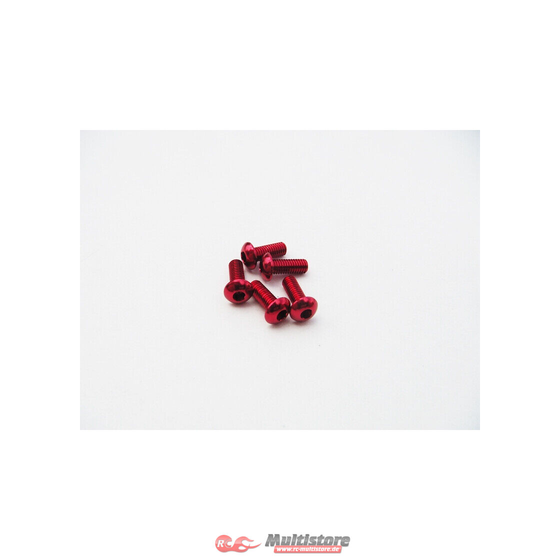 Bild von Hiro Seiko Alloy Hex Socket Button Head Screw M3x14 (4pcs | Red) / HS-48703