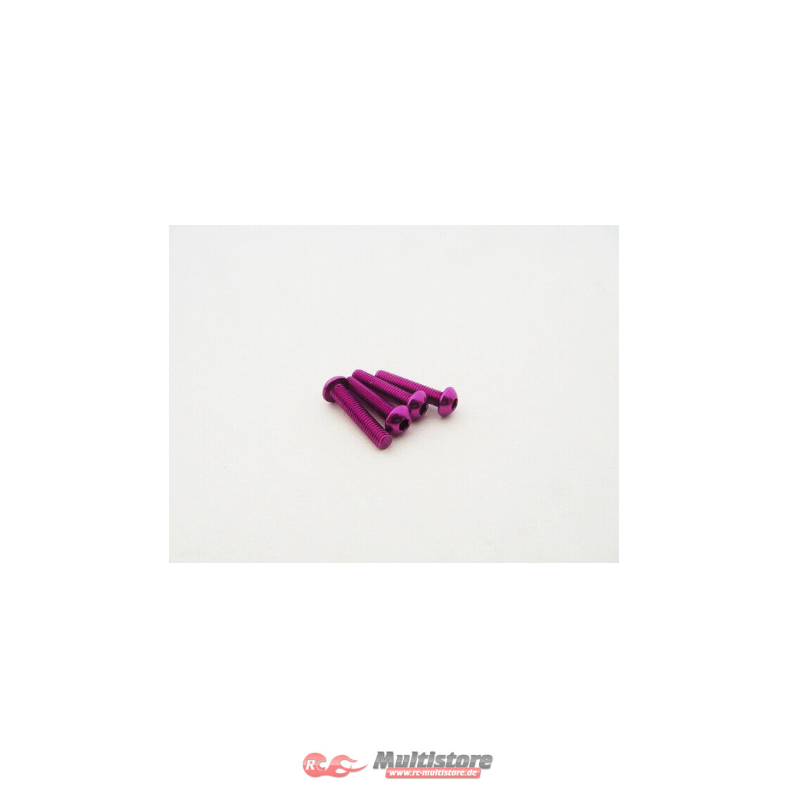 Bild von Hiro Seiko Alloy Hex Socket Button Head Screw M3x20 (4pcs | Purple) / HS-48712