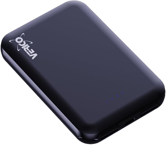 Bild von VERICO Power Bank Power Guard 5000 mAh, LiPo Lithium Polymer, externer Akku, externes Ladegerät, Output: 2 x USB-A, Input: 1 x Micro-USB, schwarz
