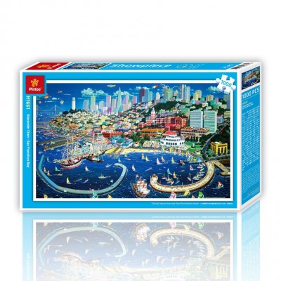Bild von Pintoo Puzzle aus Kunststoff - San Francisco 1000 Teile Puzzle Pintoo-H1661