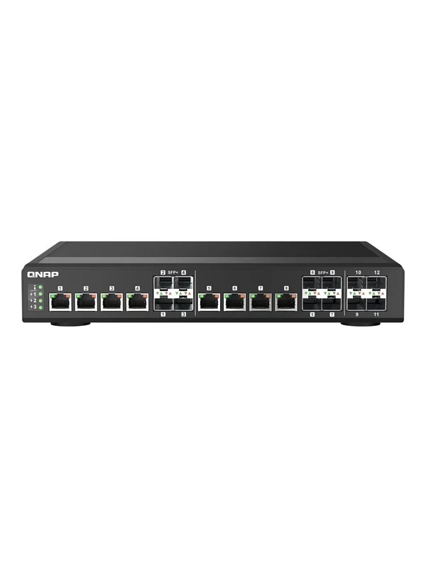 Bild von QNAP QSW-IM1200-8C Industrial-grade Fanless full 10GbE Switch (4x 10GbE SFP+ / 8x 10GbE SFP+/RJ45 combo)