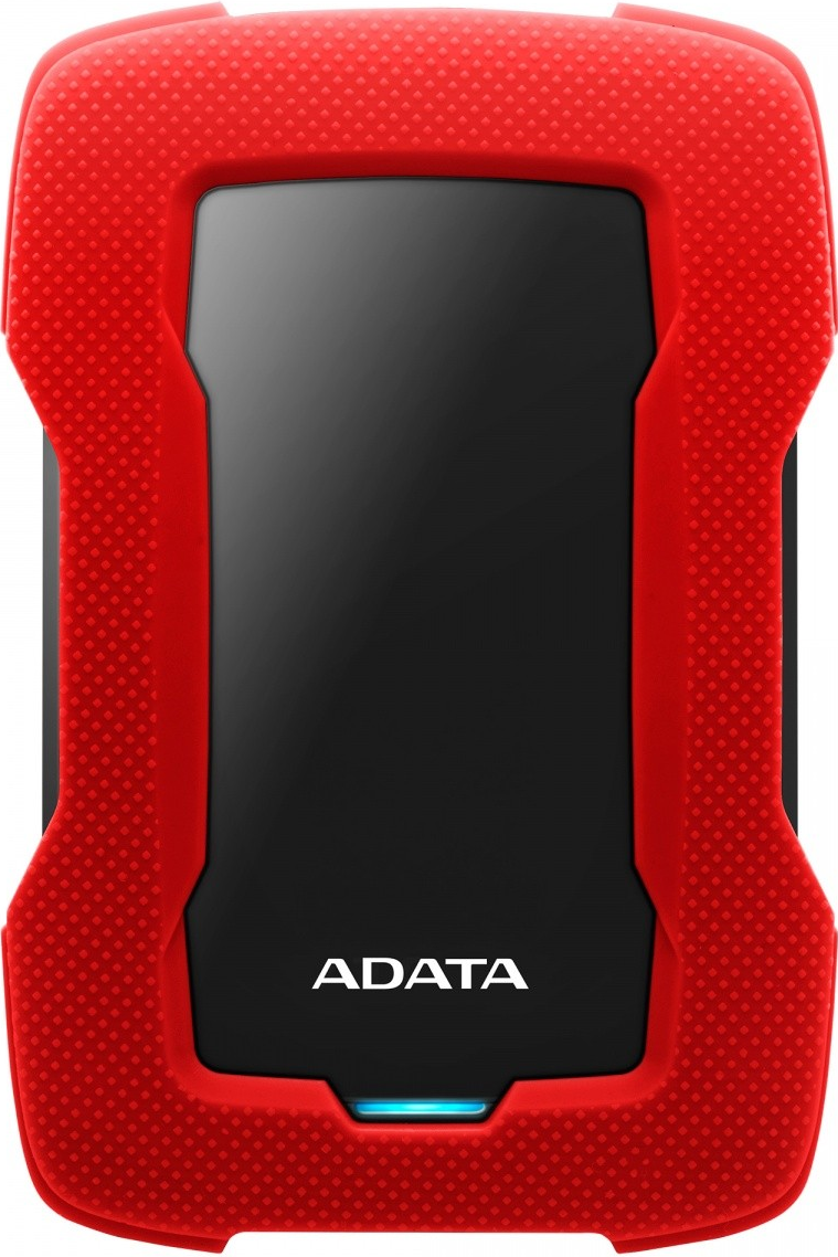 Bild von Adata HD330 - Festplatte - 1 TB - extern (tragbar) - USB 3.1 - 256-Bit-AES - Rot (AHD330-1TU31-CRD)