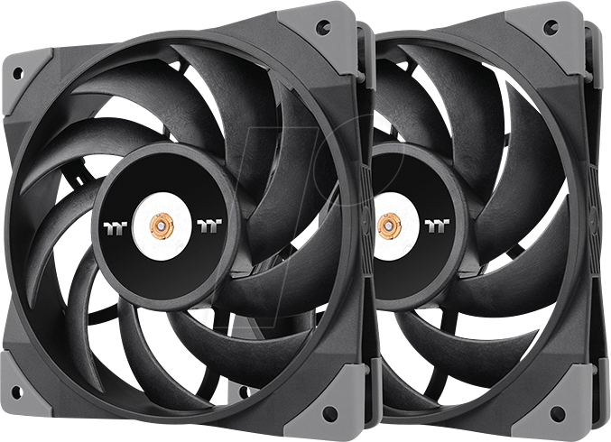 Bild von Thermaltake TOUGHFAN 12 High Static Pressure Radiator Fan (2 Lüfter Paket) | Gehäuse-Lüfter | PWM | 500-2000rpm | Schwarz