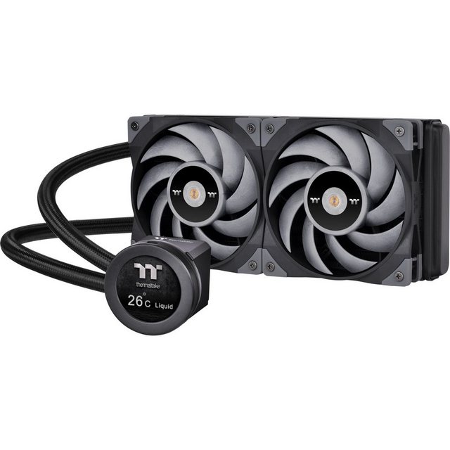 Bild von Thermaltake toughliquid ultra 240 all-in-one liquid cooler 240mm wasserkühlung, CPU Wasserkühler, Schwarz, Grau