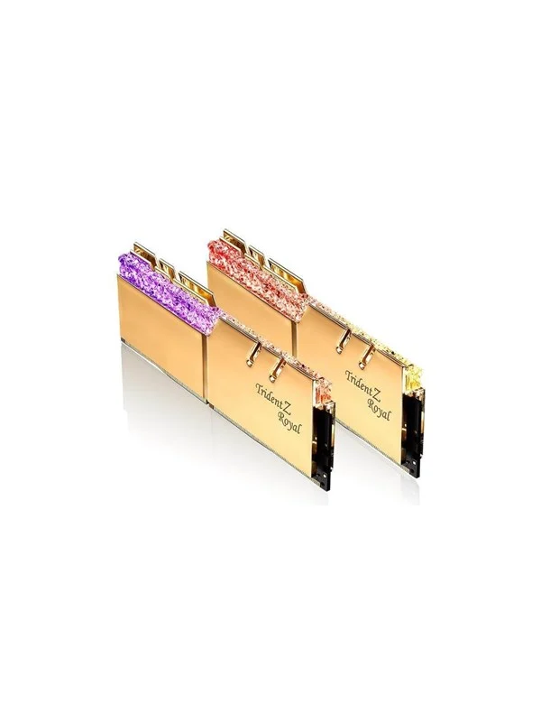 Bild von G.Skill Trident Z Royal DDR4-3000 - 16GB - CL16 - Dual Channel (2 pcs) - Intel XMP - Gold mit RGB