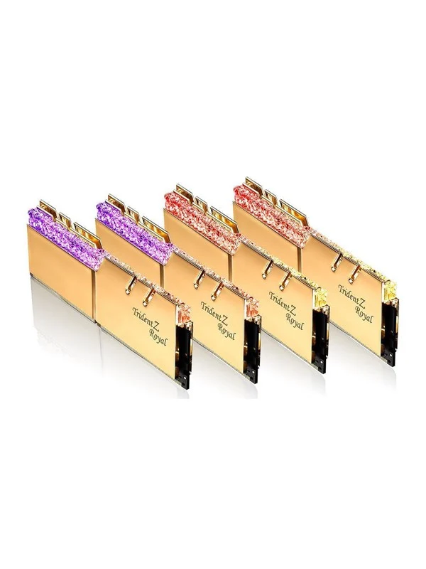 Bild von G.Skill Trident Z Royal DDR4-3200 - 256GB - CL16 - Octa Channel (8 pcs) - Intel XMP - Gold mit RGB