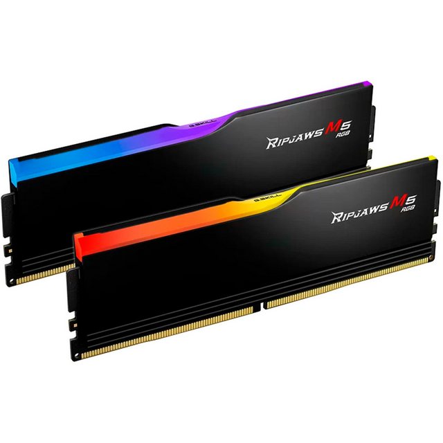 Bild von G.Skill D564GB 5600-46 Ripjaws M5 bk K2 GSK (F5-5600J4645A32GX2-RM5RK) (2 x 32GB, 5600 MHz, DDR5-RAM, DIMM), RAM, Schwarz